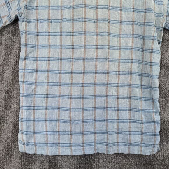 Patagonia Mens Button-Up Shirt Blue Plaid Small Organic Cotton Chest Pocket - Picture 8 of 13
